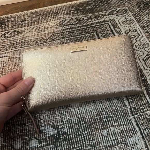 Kate Spade Rose Gold Large Wallet - Picture 3 of 5